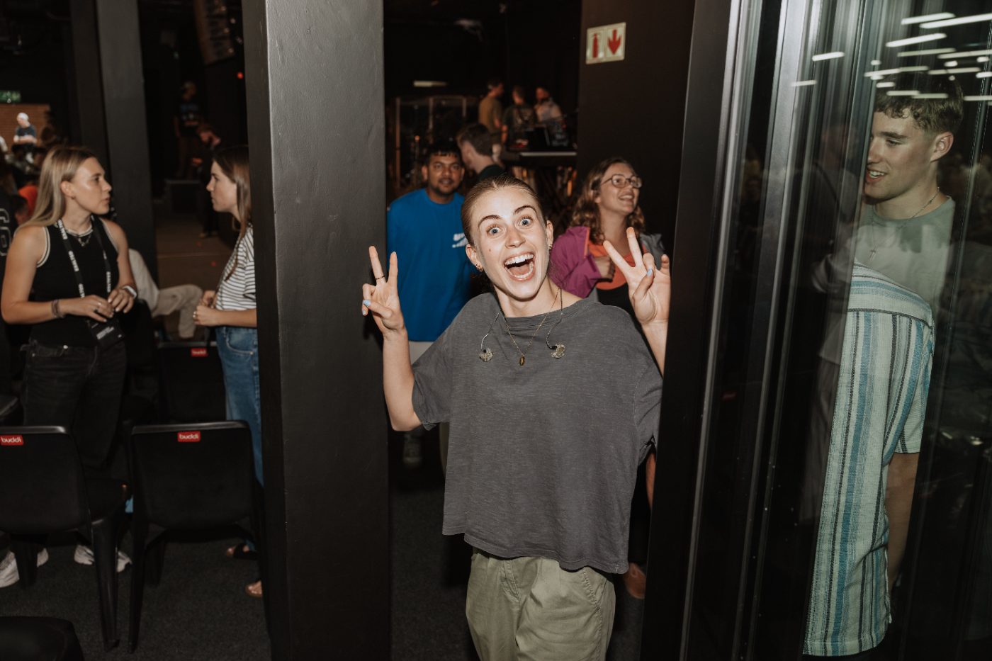 A friend welcoming people into a MissioSA gathering